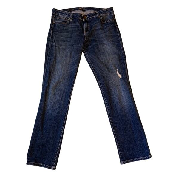 Kut from the Kloth Jean Women Sz 12 34x29 CATHERINE Boyfriend High Rise Straight - Picture 1 of 13